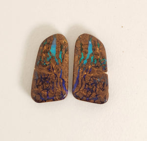 Boulder Opal Pair 098