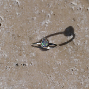 Baby Boulder Crystal Ball Ring